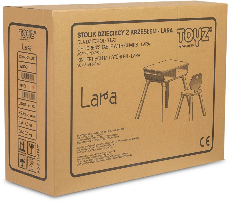 Дитячий столик та стілець Toyz Lara Wood